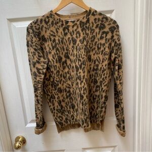 Opening ceremony animal print Cheetah crew Angora sweater XS